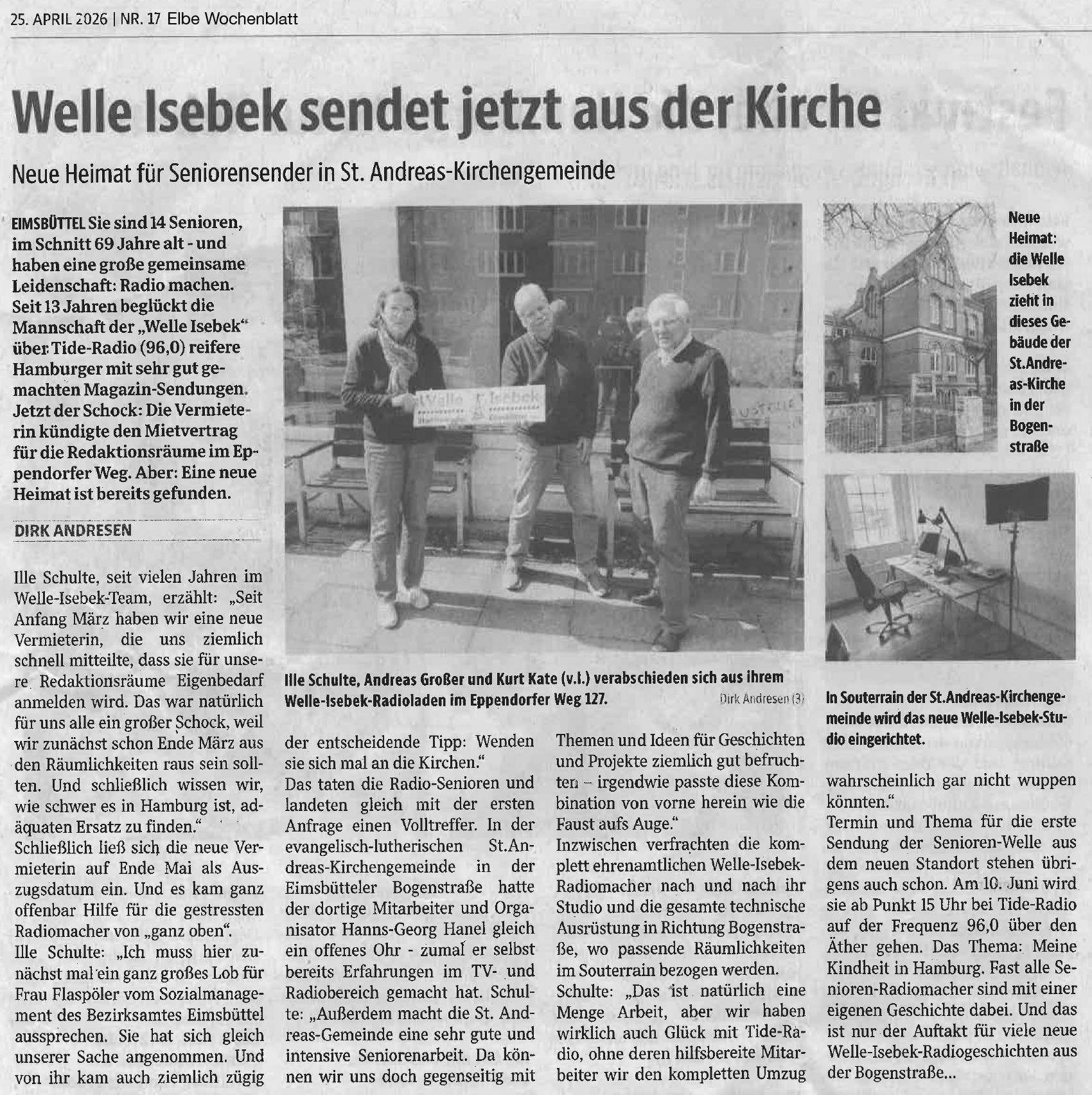 Screenshot Kammermusik in St. Andreas, Hamburg