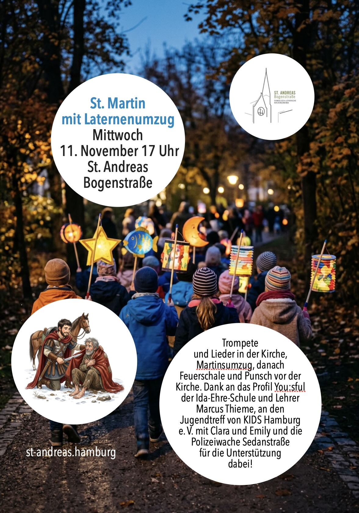 Eimsbüttel St. Martin und Laternenumzug